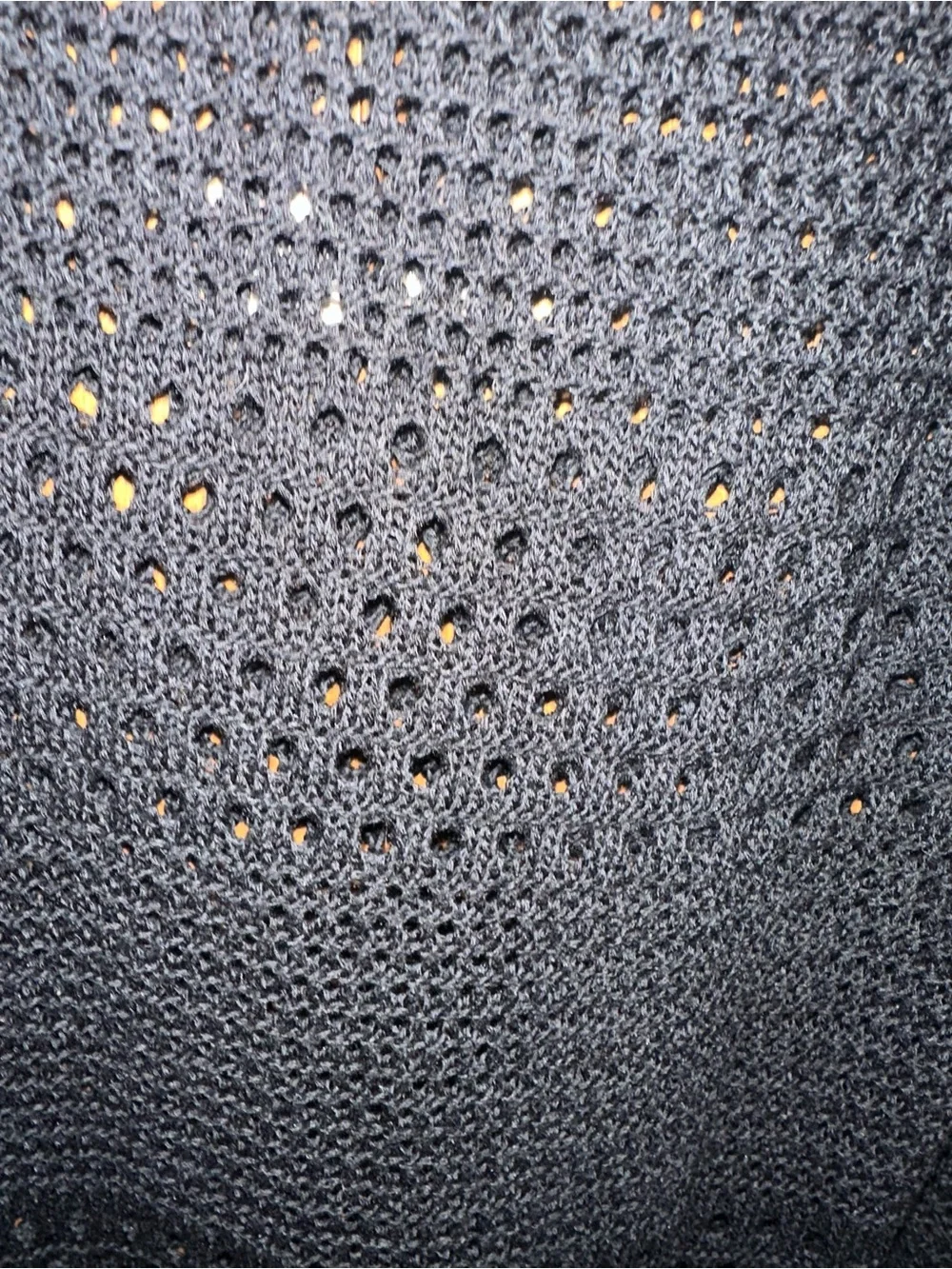 ZYIA Black Open-Weave Crewneck Swim Cover Up